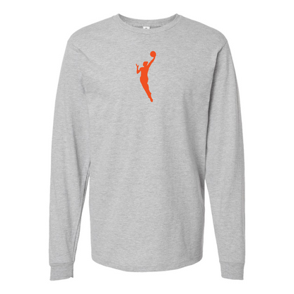Men's WNBA Symbol Logo Cotton Long Sleeve T-Shirt