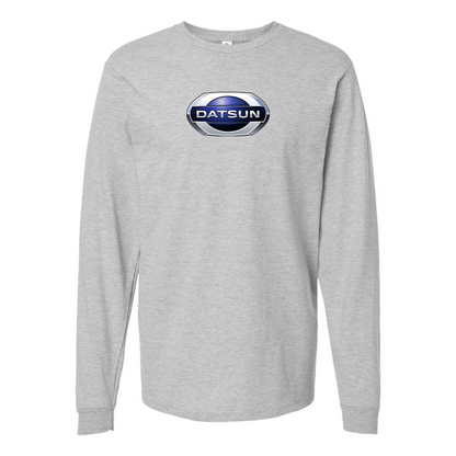 Men's Datsun Logo Cotton Long Sleeve T-Shirt
