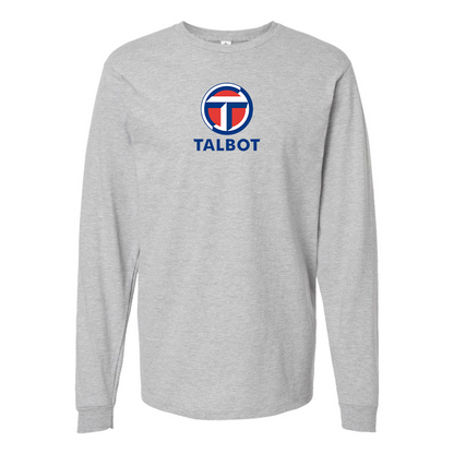 Men's Talbot Logo Cotton Long Sleeve T-Shirt