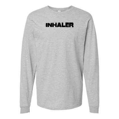 Men's Inhaler  Logo  Cotton Long Sleeve T-Shirt