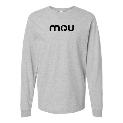 Men's Mou Logo Cotton Long Sleeve T-Shirt