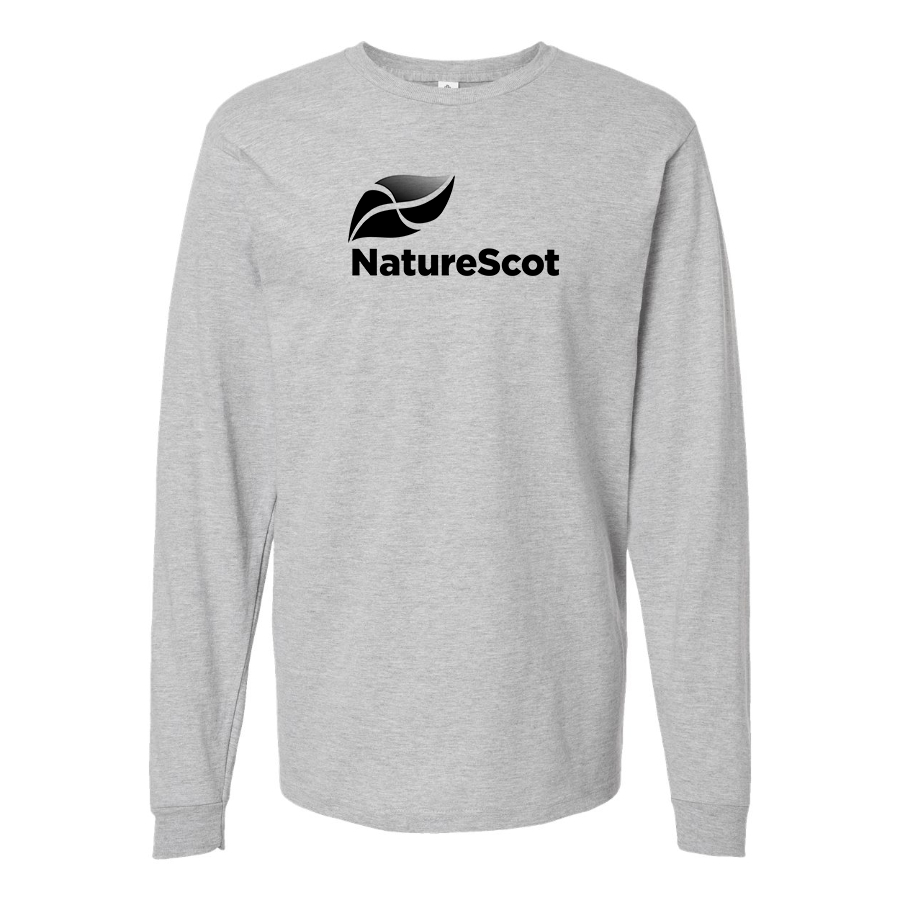 Men's Nature Scot  Logo Cotton Long Sleeve T-Shirt