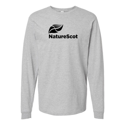 Men's Nature Scot  Logo Cotton Long Sleeve T-Shirt