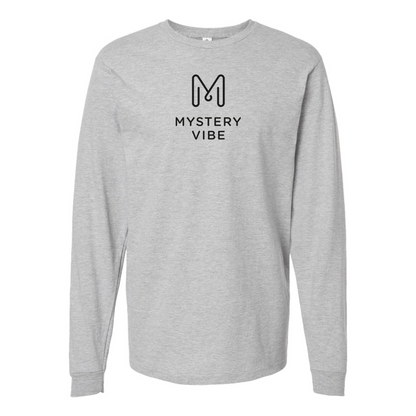 Men's Mystery Vibe Logo Cotton Long Sleeve T-Shirt