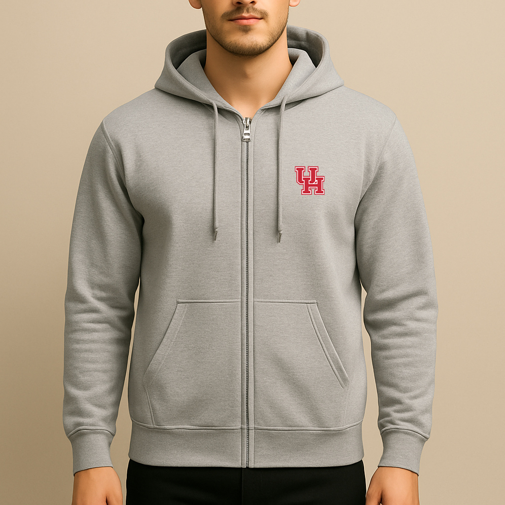 Men's Houston Cougars Logo Zipper Hoodie