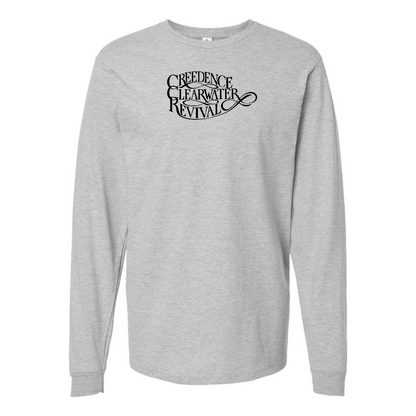 Men's Creedence Clearwater Revival Logo Cotton Long Sleeve T-Shirt
