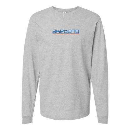 Men's Akebono Logo Cotton Long Sleeve T-Shirt