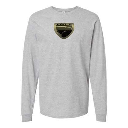 Men's Eagle Logo Cotton Long Sleeve T-Shirt