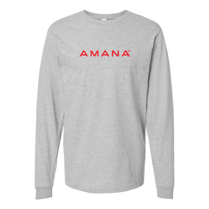 Men's Amana Logo Cotton Long Sleeve T-Shirt