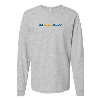 Men's UnionStahl Logo Cotton Long Sleeve T-Shirt