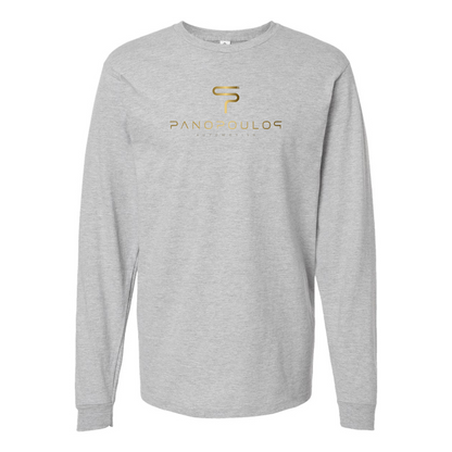 Men's Spyros Panopoulos Logo Cotton Long Sleeve T-Shirt