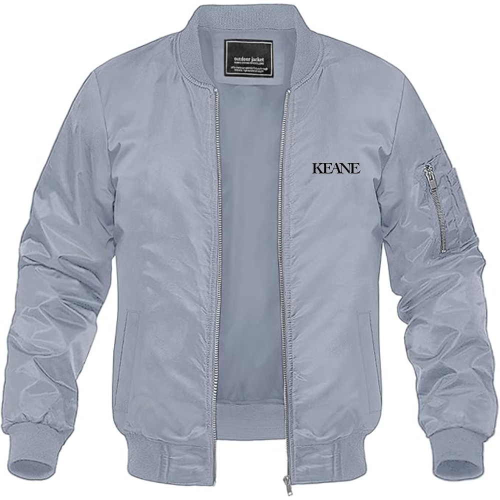 Men's Keane Lightweight Bomber Jacket Windbreaker Softshell Varsity Jacket Coat