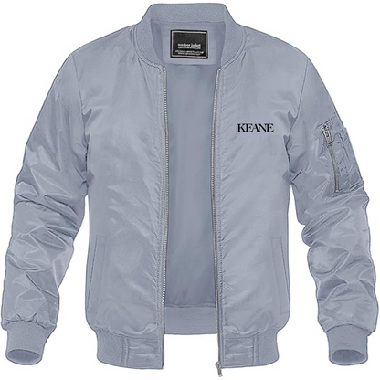 Men's Keane Lightweight Bomber Jacket Windbreaker Softshell Varsity Jacket Coat