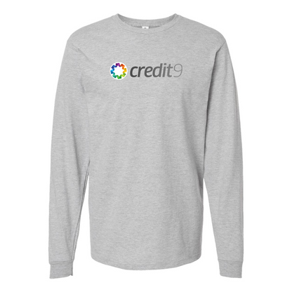 Men's Сredit9 Logo Cotton Long Sleeve T-Shirt