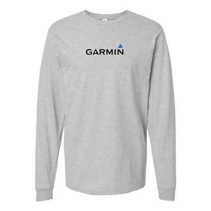 Men's Garmin Logo Cotton Long Sleeve T-Shirt