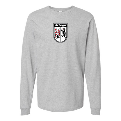 Men's Artega Logo Cotton Long Sleeve T-Shirt