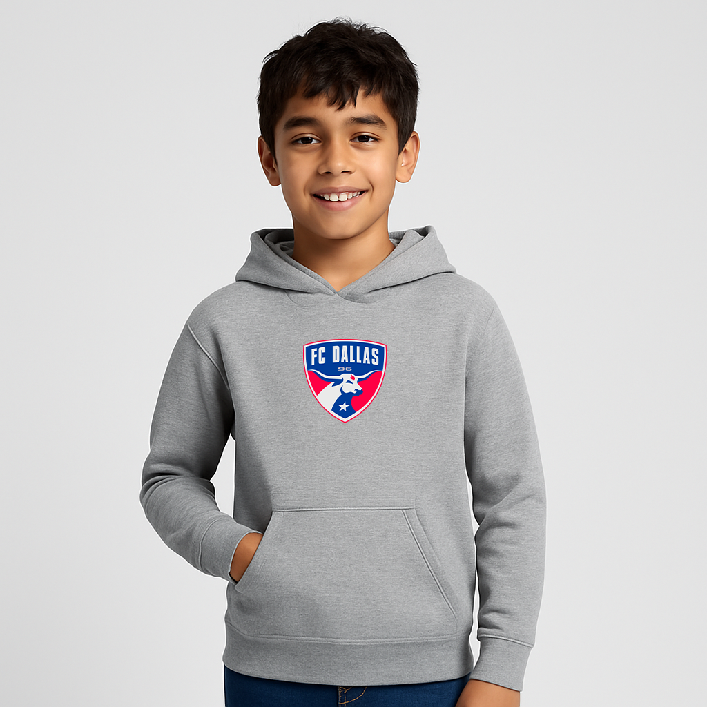 Youth FC Dallas Soccer Logo Pullover Hoodie
