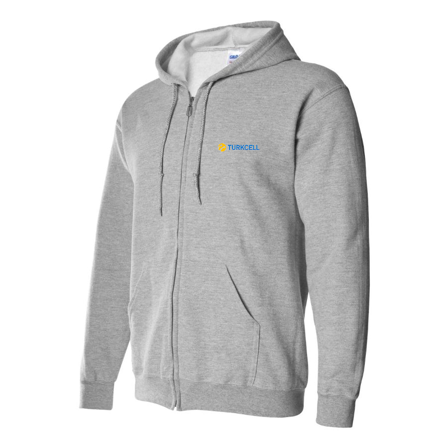 Men's TurkCell Logo Zipper Hoodie