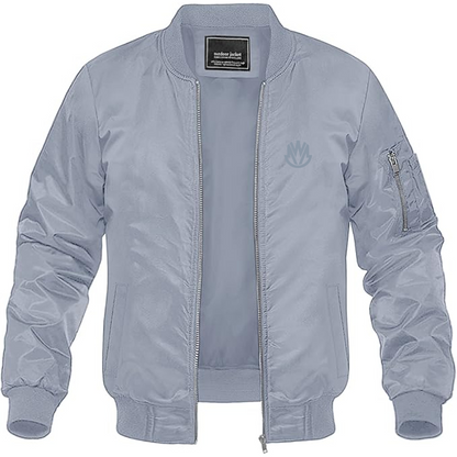 Men's MW Motors Logo Lightweight Bomber Jacket Windbreaker Softshell Varsity Jacket Coat