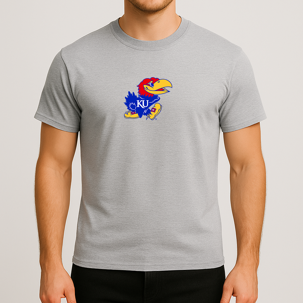 Men's Kansas Jayhawks Logo Cotton T-Shirt