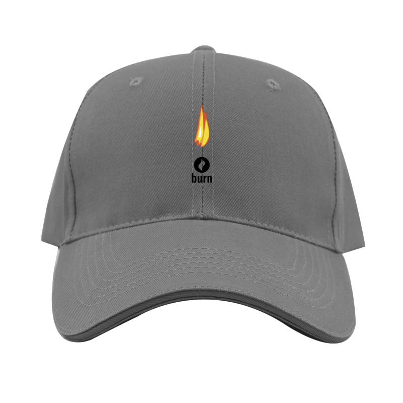 Burn Logo  Dad Baseball Cap Hat