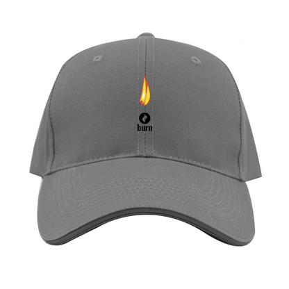 Burn Logo  Dad Baseball Cap Hat