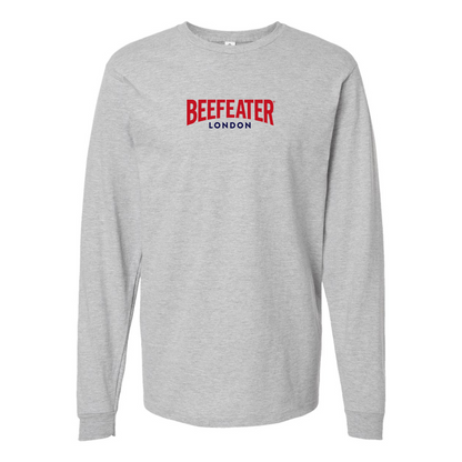 Men's Beefeater Logo Cotton Long Sleeve T-Shirt