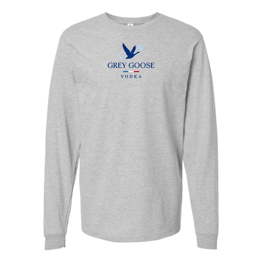 Youth Grey Goose Logo Cotton Long Sleeve T-Shirt