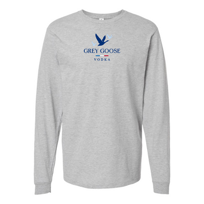Youth Grey Goose Logo Cotton Long Sleeve T-Shirt