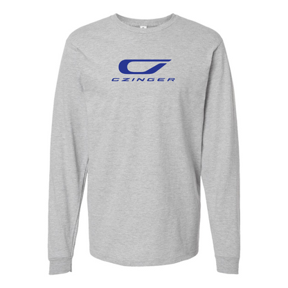Men's Czinger Logo Cotton Long Sleeve T-Shirt