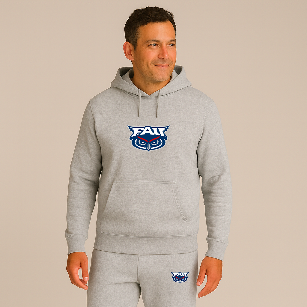 Men's Florida Atlantic Owls Logo Hoodie Joggers Set
