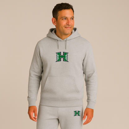 Men's Hawaii Warriors Logo Hoodie Joggers Set