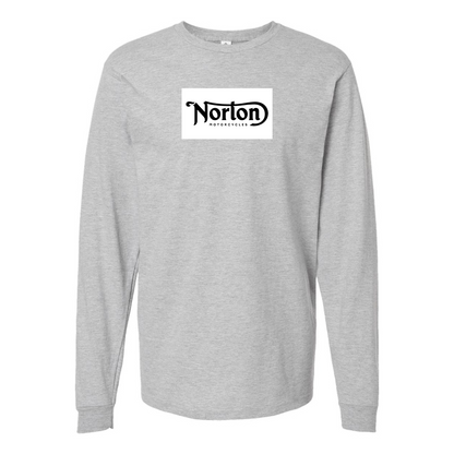 Men's Norton Logo Cotton Long Sleeve T-Shirt