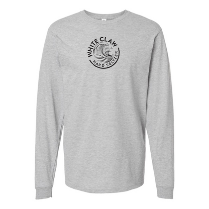 Men's White Claw Logo Cotton Long Sleeve T-Shirt