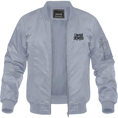 Men's Lynyrd Skynyrd  Lightweight Bomber Jacket Windbreaker Softshell Varsity Jacket Coat
