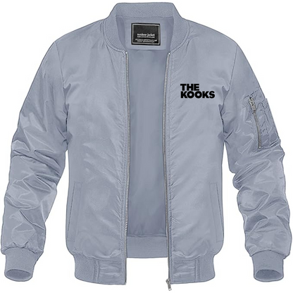 Men's The Kook  Lightweight Bomber Jacket Windbreaker Softshell Varsity Jacket Coat