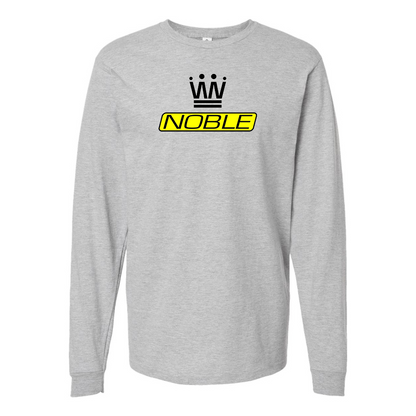 Men's Noble Logo Cotton Long Sleeve T-Shirt