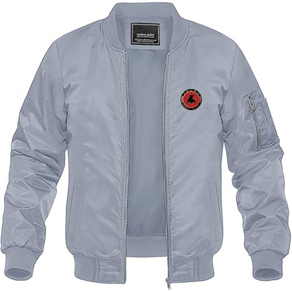 Men's Tauro Sport Auto Logo Lightweight Bomber Jacket Windbreaker Softshell Varsity Jacket Coat