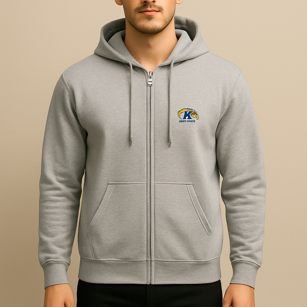 Men's Kent State Golden Flashes Logo  Zipper Hoodie