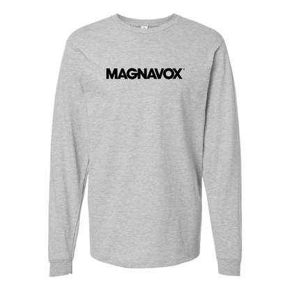 Men's Magnavox Logo Cotton Long Sleeve T-Shirt