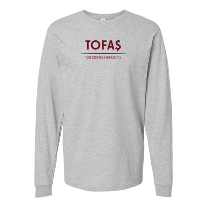 Men's Tofas Logo Cotton Long Sleeve T-Shirt