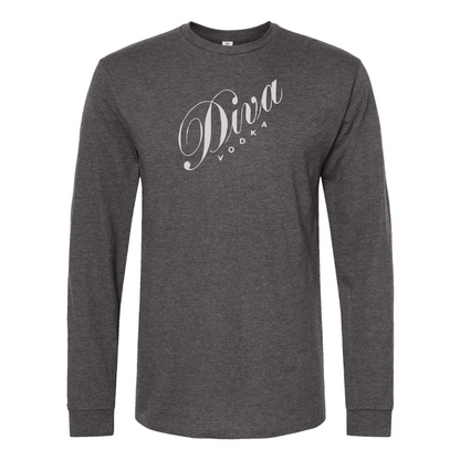 Men's Diva Logo Cotton Long Sleeve T-Shirt
