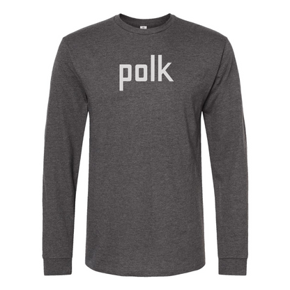 Men's Polk Audio Logo Cotton Long Sleeve T-Shirt