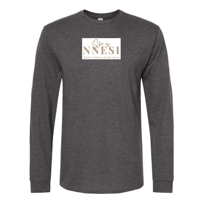 Men's Nnesi Logo Cotton Long Sleeve T-Shirt