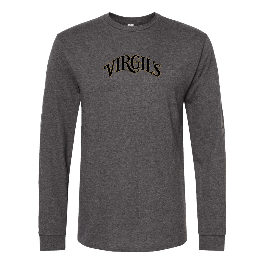 Men's Virgils  Logo Cotton Long Sleeve T-Shirt