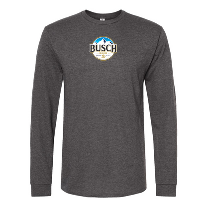 Men's Busch Logo Cotton Long Sleeve T-Shirt