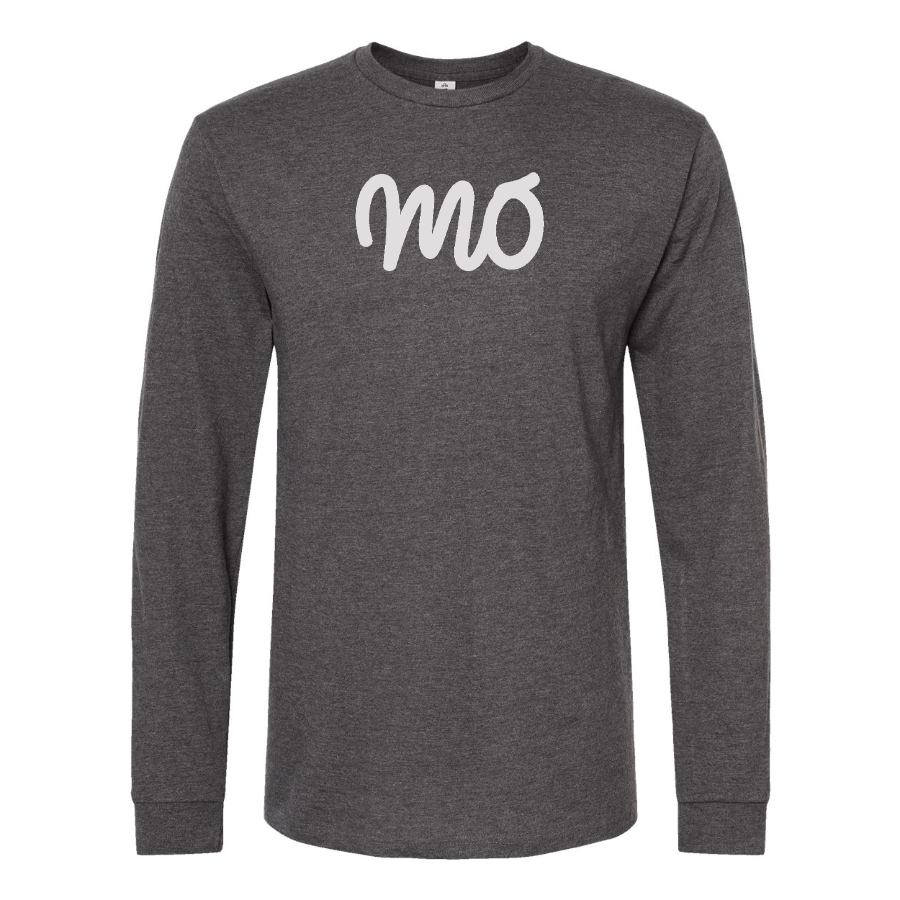 Men's Mo Logo Cotton Long Sleeve T-Shirt