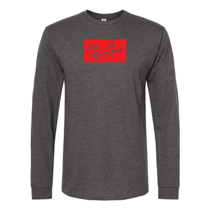 Men's Ray Ban Logo Cotton Long Sleeve T-Shirt