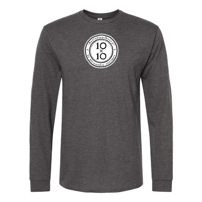 Men's 10x10 An Italian Theory Logo Cotton Long Sleeve T-Shirt