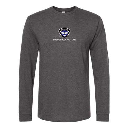 Men's Pyeonghwa Motors Logo Cotton Long Sleeve T-Shirt